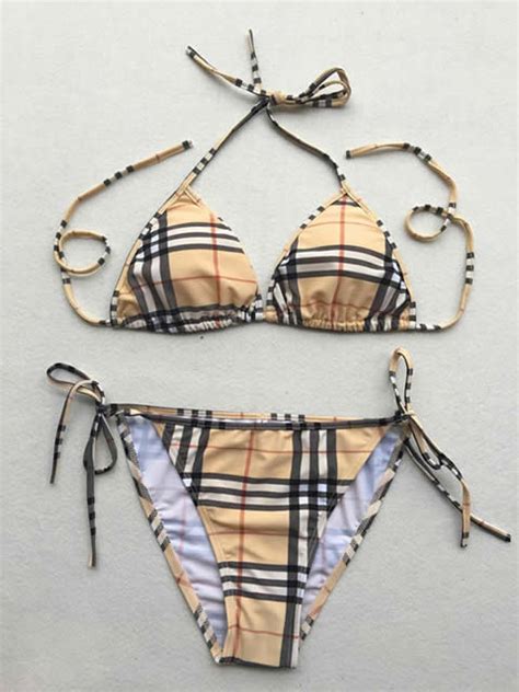 replica burberry swimsuit|burberry women bikini.